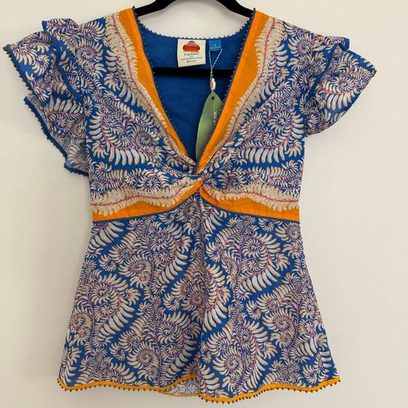 Farm Rio for Anthropologie Beaded Top - Picture 2 of 8